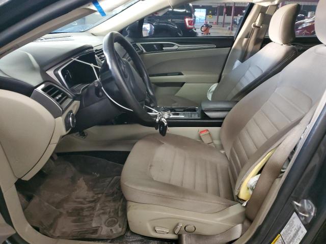 3FA6P0LU3KR242536 - 2019 FORD FUSION SE GRAY photo 7