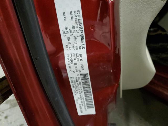 2C4RC1CG4CR393170 - 2012 CHRYSLER TOWN & COU TOURING L RED photo 14