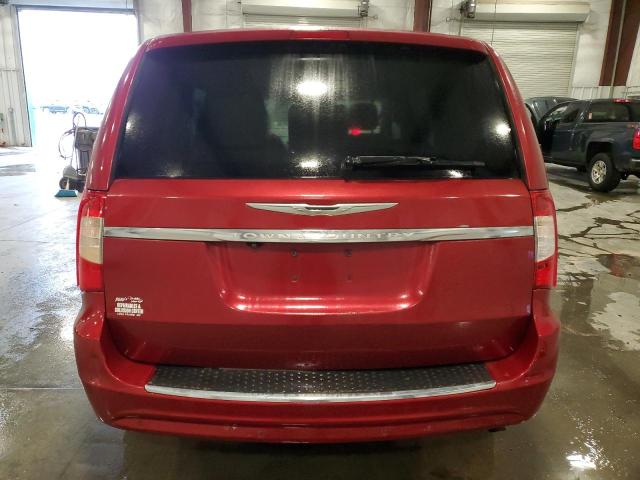 2C4RC1CG4CR393170 - 2012 CHRYSLER TOWN & COU TOURING L RED photo 6