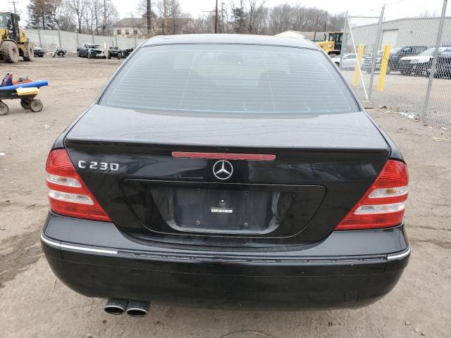 WDBRF52H87F928330 - 2007 MERCEDES-BENZ C 230 BLACK photo 6