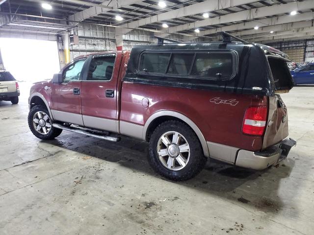 1FTPW14V06KD74582 - 2006 FORD F 150 SUPERCREW BURGUNDY photo 2