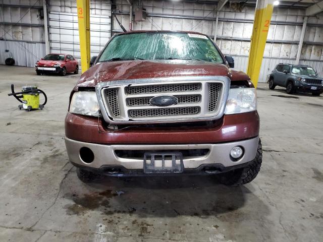 1FTPW14V06KD74582 - 2006 FORD F 150 SUPERCREW BURGUNDY photo 5