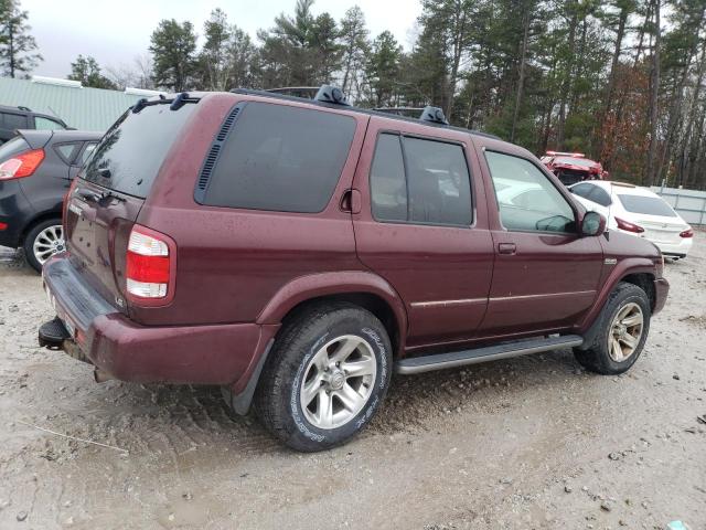 JN8DR09Y74W901986 - 2004 NISSAN PATHFINDER LE MAROON photo 3