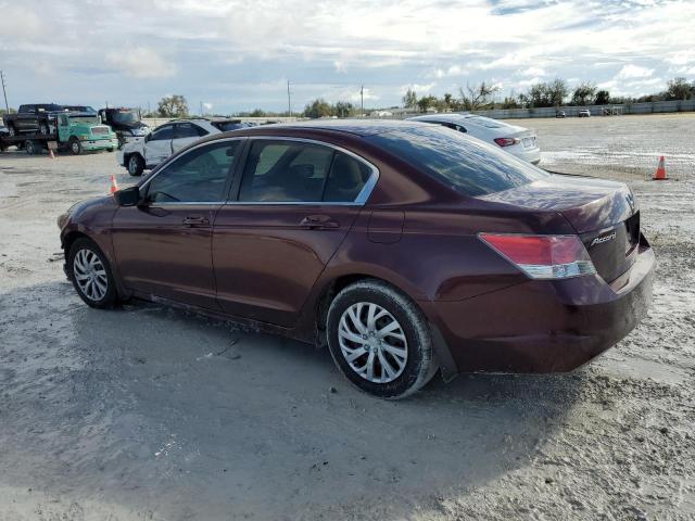 1HGCP26338A066698 - 2008 HONDA ACCORD LX MAROON photo 2