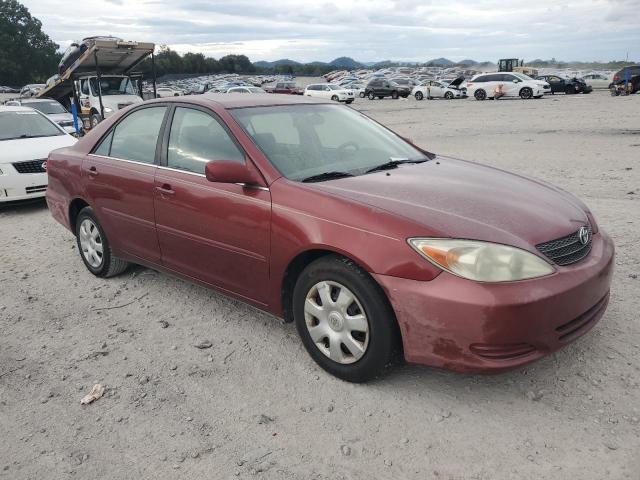 4T1BE32K32U572200 - 2002 TOYOTA CAMRY LE BURGUNDY photo 4
