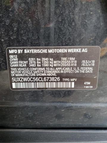 5UXZW0C56CL673826 - 2012 BMW X5 XDRIVE35D 黑色 照片 14