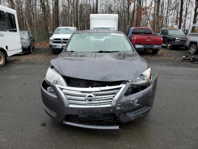 3N1AB7AP6FL680195 - 2015 NISSAN SENTRA S GRAY photo 5