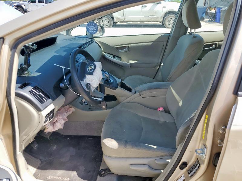JTDKN3DU7A1244569 - 2010 TOYOTA PRIUS ოქროსფერი ფოტო 7