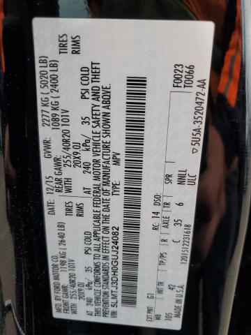 5LMTJ3DH0GUJ24082 - 2016 LINCOLN MKC RESERVE შავი ფოტო 13