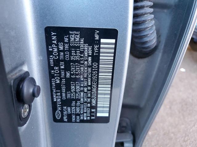 KM8JU3AG6EU926100 - 2014 HYUNDAI TUCSON GLS SILVER photo 13