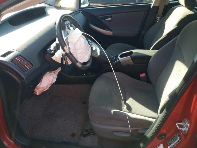 JTDKN3DU3D1642298 - 2013 TOYOTA PRIUS RED photo 7