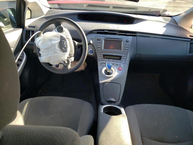 JTDKN3DU3D1642298 - 2013 TOYOTA PRIUS RED photo 8