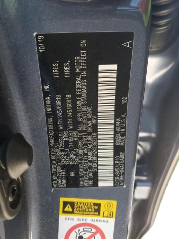 5TDKZRFH2KS362248 - 2019 TOYOTA HIGHLANDER SE 蓝色 照片 13