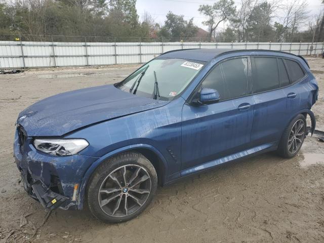 5UX53DP05N9L87396 - 2022 BMW X3 XDRIVE30I BLUE photo 1