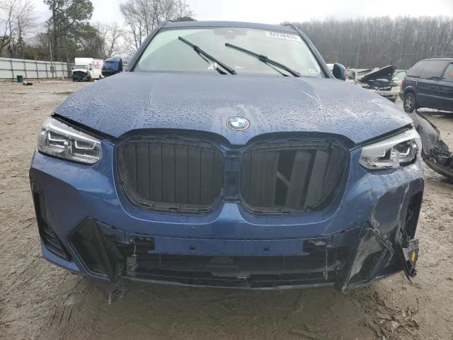 5UX53DP05N9L87396 - 2022 BMW X3 XDRIVE30I BLUE photo 5