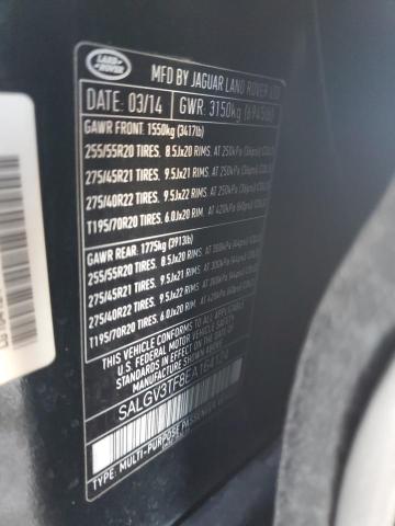 SALGV3TF8EA164124 - 2014 LAND ROVER RANGE ROVE AUTOBIOGRAPHY BLACK photo 14