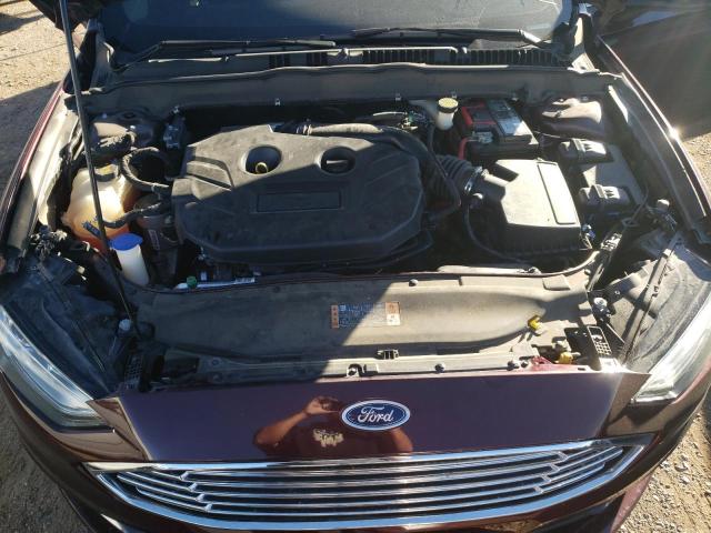 3FA6P0H90JR187384 - 2018 FORD FUSION SE BURGUNDY photo 11