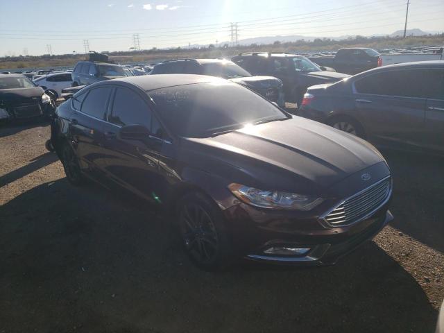 3FA6P0H90JR187384 - 2018 FORD FUSION SE BURGUNDY photo 4