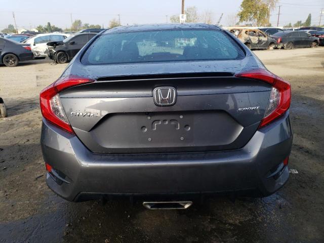 2HGFC2F84MH546829 - 2021 HONDA CIVIC SPORT GRAY photo 6