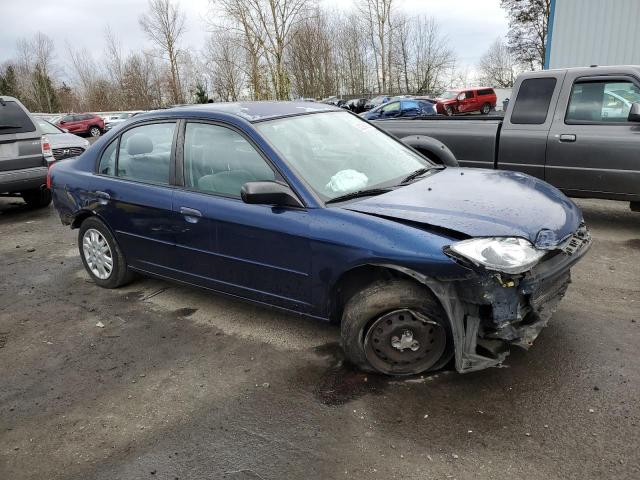 2HGES165X4H514210 - 2004 HONDA CIVIC LX BLUE photo 4