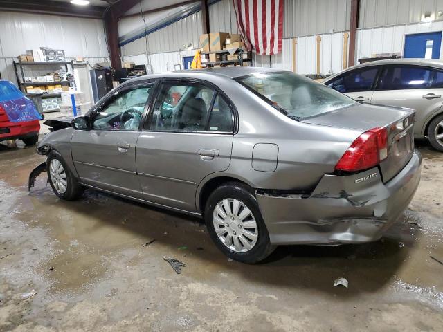 2HGES16534H612849 - 2004 HONDA CIVIC LX GRAY photo 2