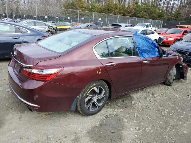 1HGCR2F31HA219511 - 2017 HONDA ACCORD LX BURGUNDY photo 3