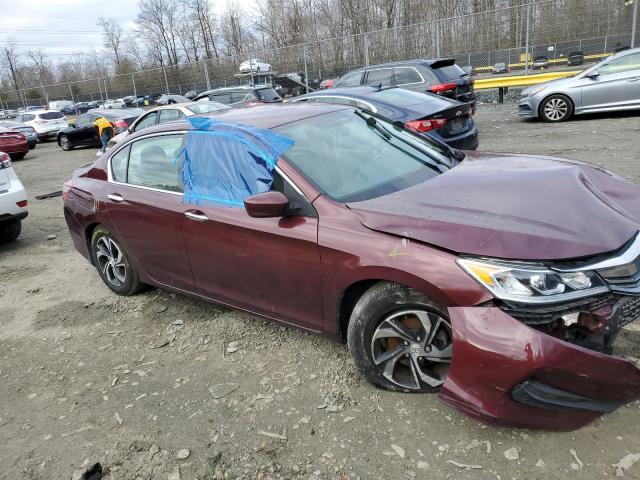 1HGCR2F31HA219511 - 2017 HONDA ACCORD LX BURGUNDY photo 4