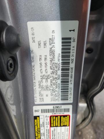 5TFAX5GN7KX142810 - 2019 TOYOTA TACOMA DOUBLE CAB 银色 照片 12