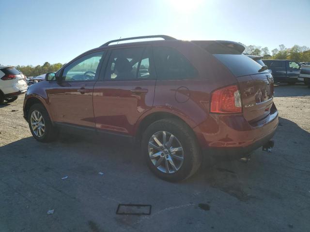 2FMDK4JC4DBA79460 - 2013 FORD EDGE SEL RED photo 2