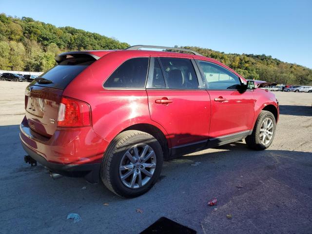 2FMDK4JC4DBA79460 - 2013 FORD EDGE SEL RED photo 3