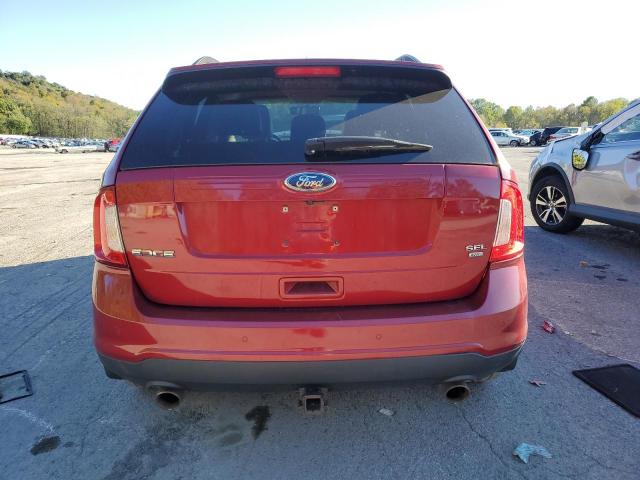 2FMDK4JC4DBA79460 - 2013 FORD EDGE SEL RED photo 6