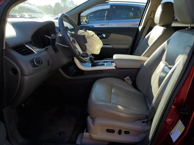 2FMDK4JC4DBA79460 - 2013 FORD EDGE SEL RED photo 7