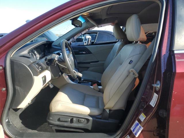 1HGCR2F85FA046813 - 2015 HONDA ACCORD EXL BURGUNDY photo 7