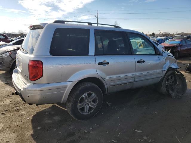 5FNYF18635B031705 - 2005 HONDA PILOT EXL SILVER photo 3