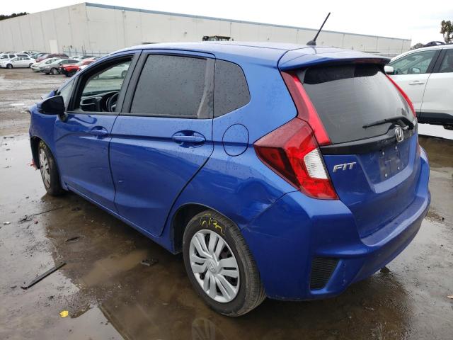 JHMGK5H51GX002765 - 2016 HONDA FIT LX BLUE photo 2