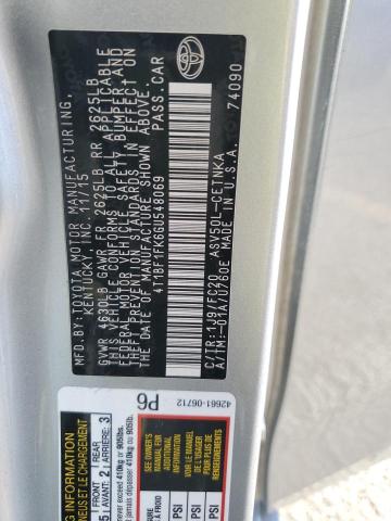 4T1BF1FK6GU548069 - 2016 TOYOTA CAMRY LE SILVER photo 12