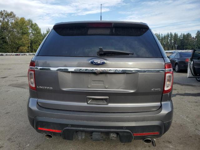 1FM5K8F80DGB14827 - 2013 FORD EXPLORER LIMITED GRAY photo 6