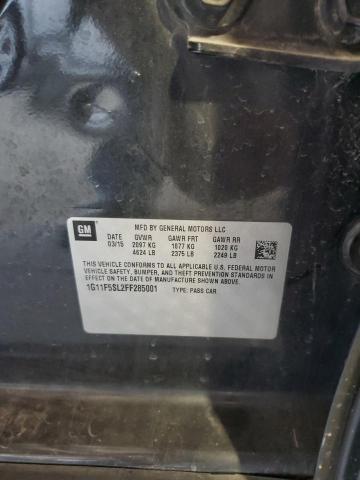 1G11F5SL2FF285001 - 2015 CHEVROLET MALIBU LTZ BLACK photo 12