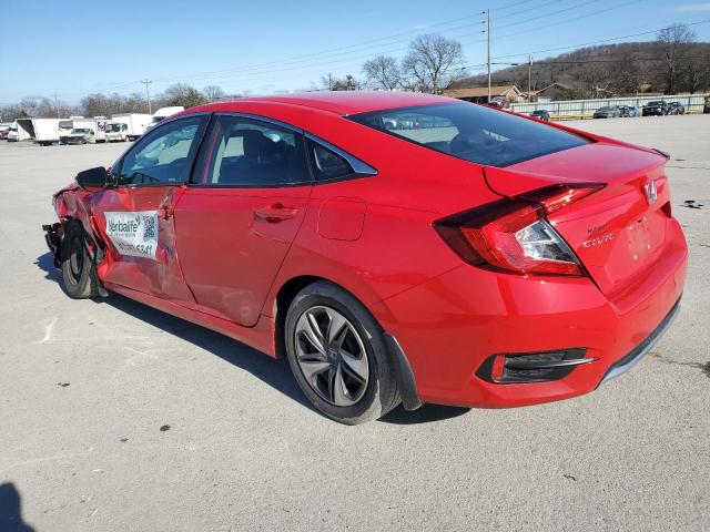 2HGFC2F64LH598037 - 2020 HONDA CIVIC LX RED photo 2