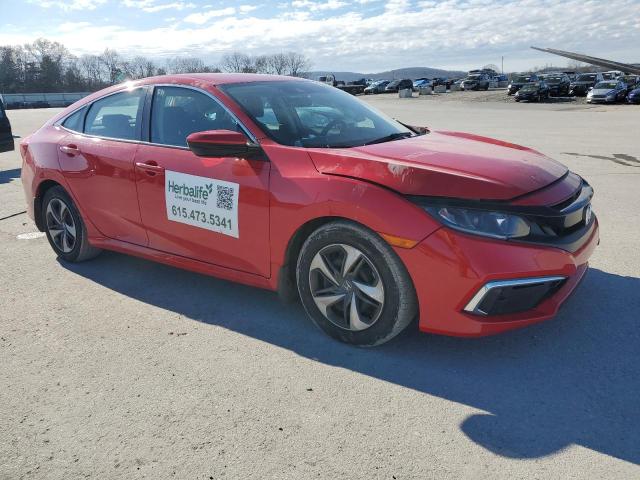 2HGFC2F64LH598037 - 2020 HONDA CIVIC LX RED photo 4