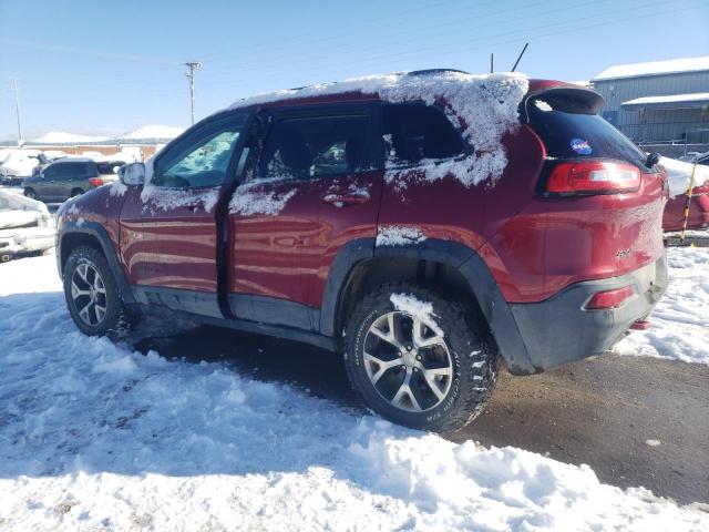 1C4PJMBB5EW203777 - 2014 JEEP CHEROKEE TRAILHAWK BURGUNDY photo 2
