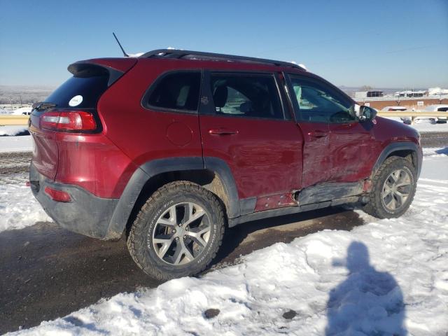 1C4PJMBB5EW203777 - 2014 JEEP CHEROKEE TRAILHAWK BURGUNDY photo 3