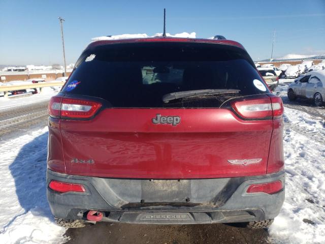 1C4PJMBB5EW203777 - 2014 JEEP CHEROKEE TRAILHAWK BURGUNDY photo 6