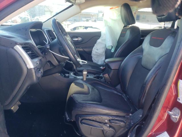 1C4PJMBB5EW203777 - 2014 JEEP CHEROKEE TRAILHAWK BURGUNDY photo 7