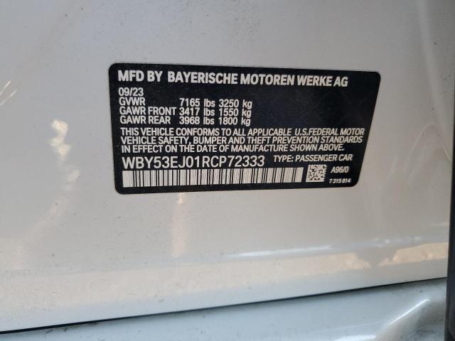 WBY53EJ01RCP72333 - 2024 BMW I7 XDRIVE60 白色 照片 12
