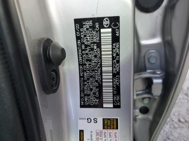 JTDEPMAE7NJ215069 - 2022 TOYOTA COROLLA LE SILVER photo 13