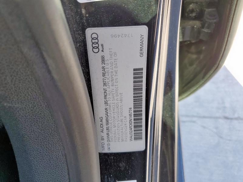 WAU32AFC6DN145774 - 2013 AUDI S7 PRESTIGE შავი ფოტო 12