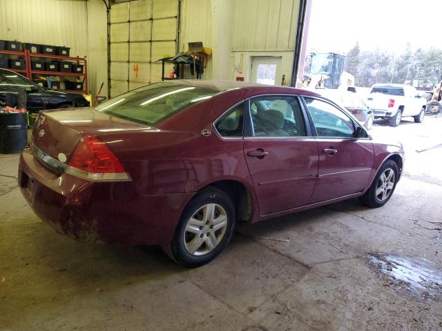 2G1WB55K169182357 - 2006 CHEVROLET IMPALA LS MAROON photo 3