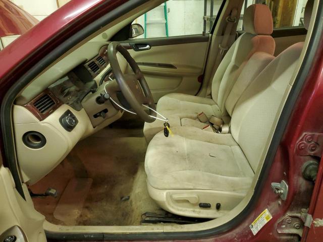 2G1WB55K169182357 - 2006 CHEVROLET IMPALA LS MAROON photo 7