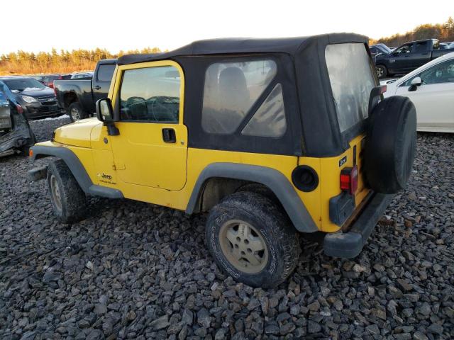 1J4FA29164P738052 - 2004 JEEP WRANGLER / SE YELLOW photo 2